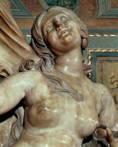 Verdade revelada pelo tempo, detalhe da cabeça, c.1645-52 mármore